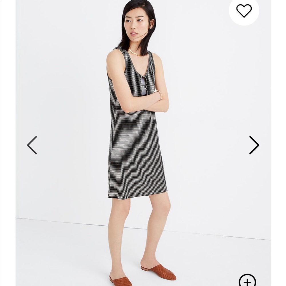 Madewel Striped Scoopneck Knit Dress, size S